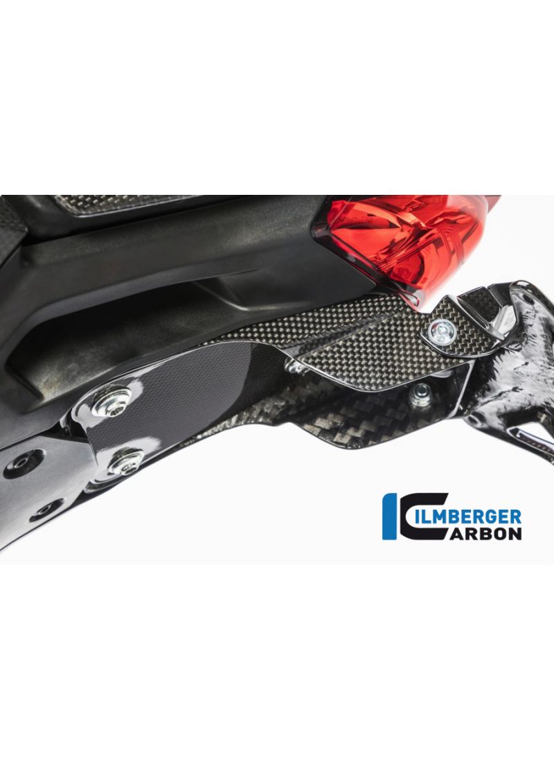 Number plate holder short glossy Carbon - Ducati Monster 1200 2017+