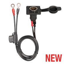 OptiMate O-46 paneelmontage socket – AUTO Ø22mm naar M6-8 rings – Ø32mm – 13A max