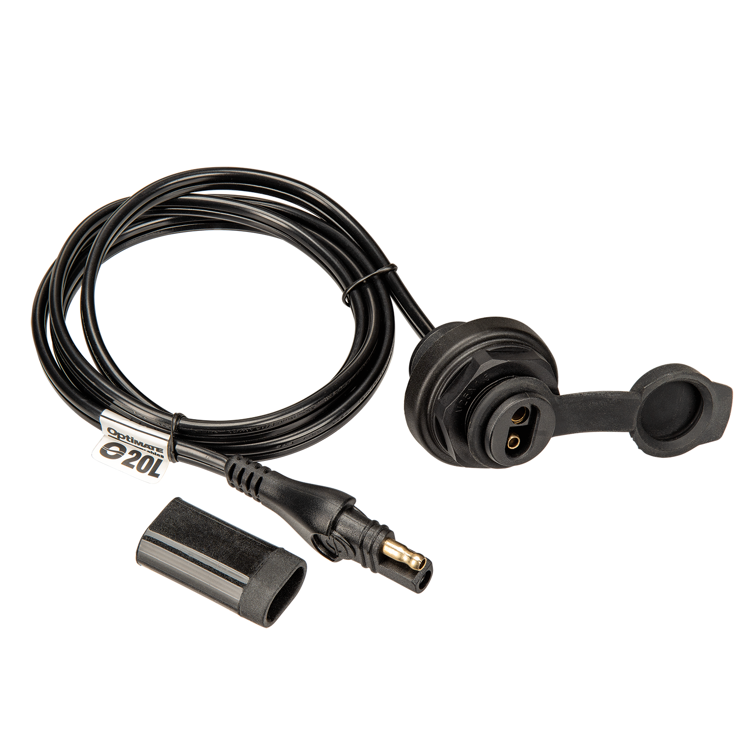 OptiMate O-20L paneelinbouw socket Ø25 mm – extender –  SAE naar SAE  –  13A max