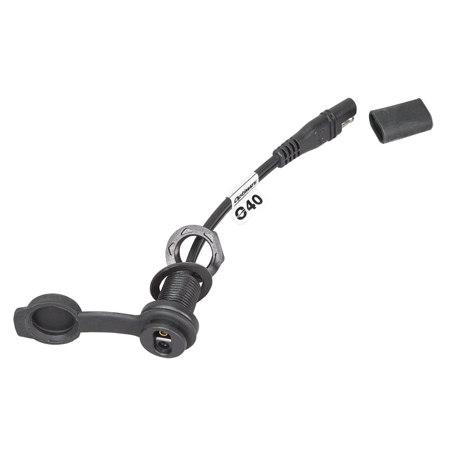 OptiMate O-40s paneelinbouw socket  –  SAE naar SAE  –  Ø18 mm  –  7A max