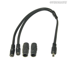 OptiMate O-45 Y-splitter  –  DC 2.5 mm plug naar 2x DC 2.5 mm socket  –  7A max