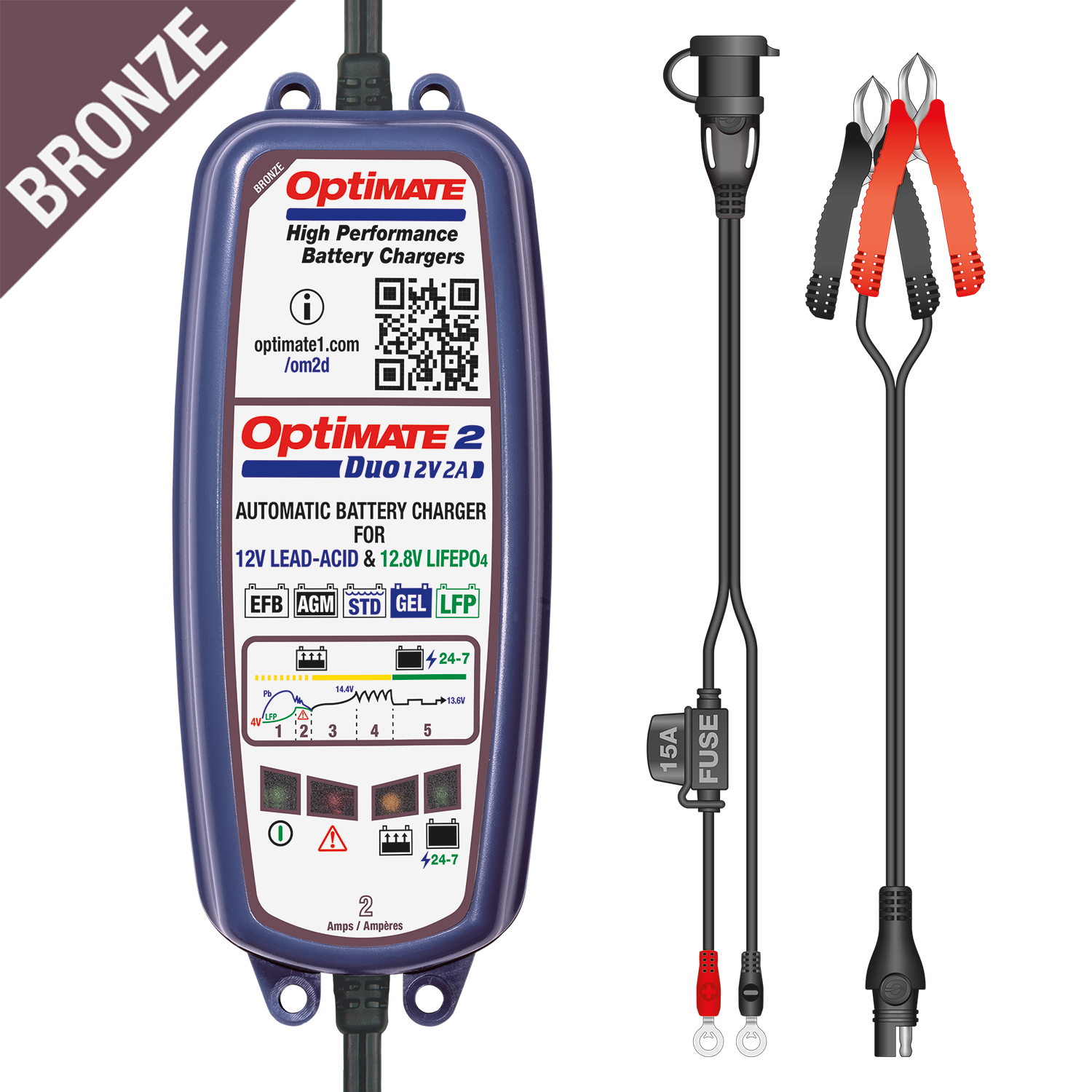 OptiMate 2 DUO acculader