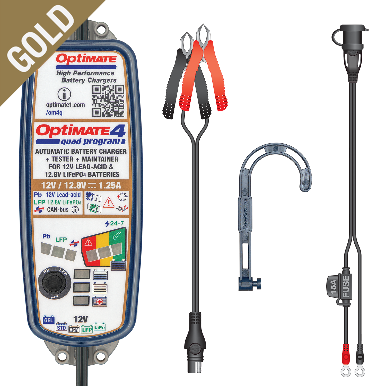 OptiMate 4 Quad Program acculader