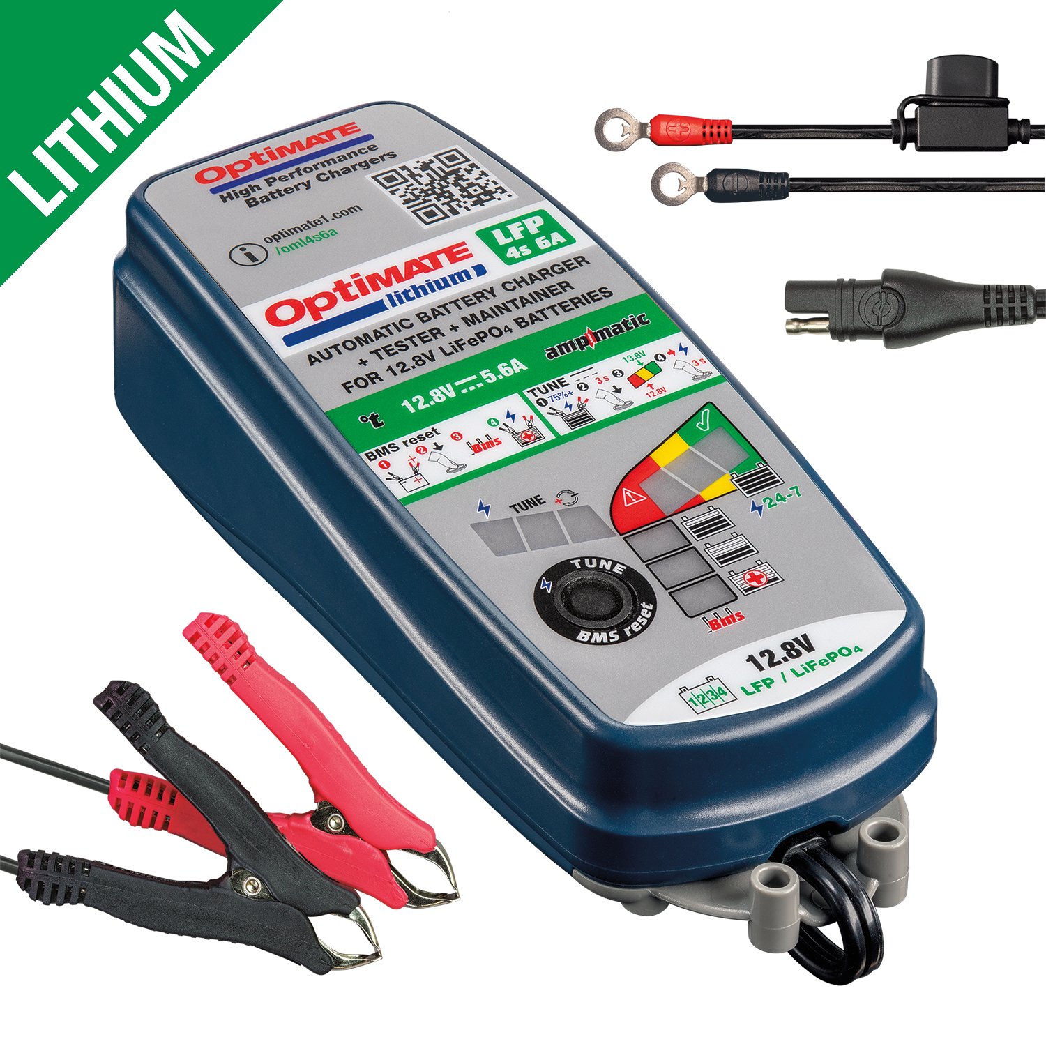 OptiMate Lithium 4s 6A lithium acculader
