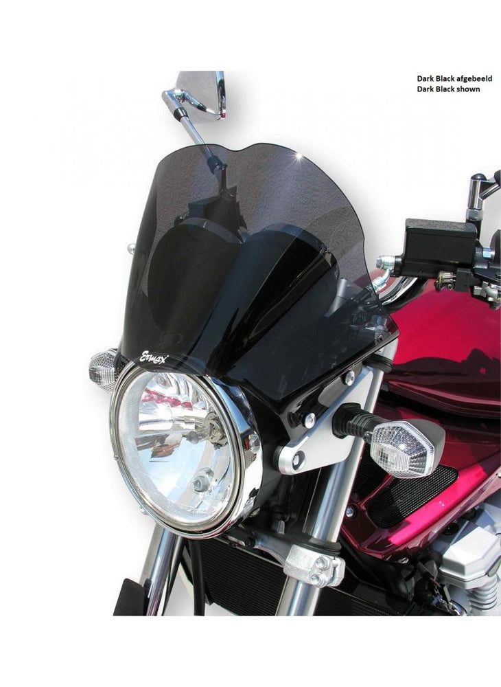 Ermax - damage - Dark Black flyscreen 24cm Suzuki GSF650 Bandit 2005-2008 GSF1200 / GSF1250 2006-2009