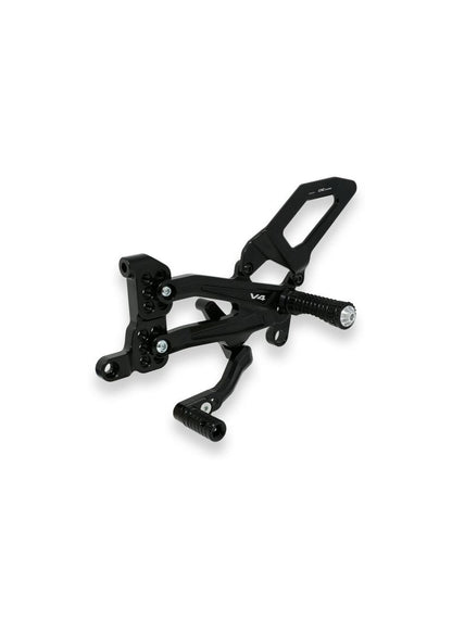 Adjustable rear set RPS EASY for Ducati Panigale V4 with road and reverse shift