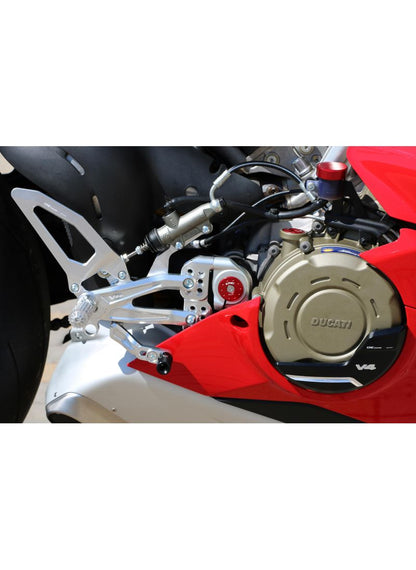 Adjustable rear set RPS EASY for Ducati Panigale V4 with road and reverse shift