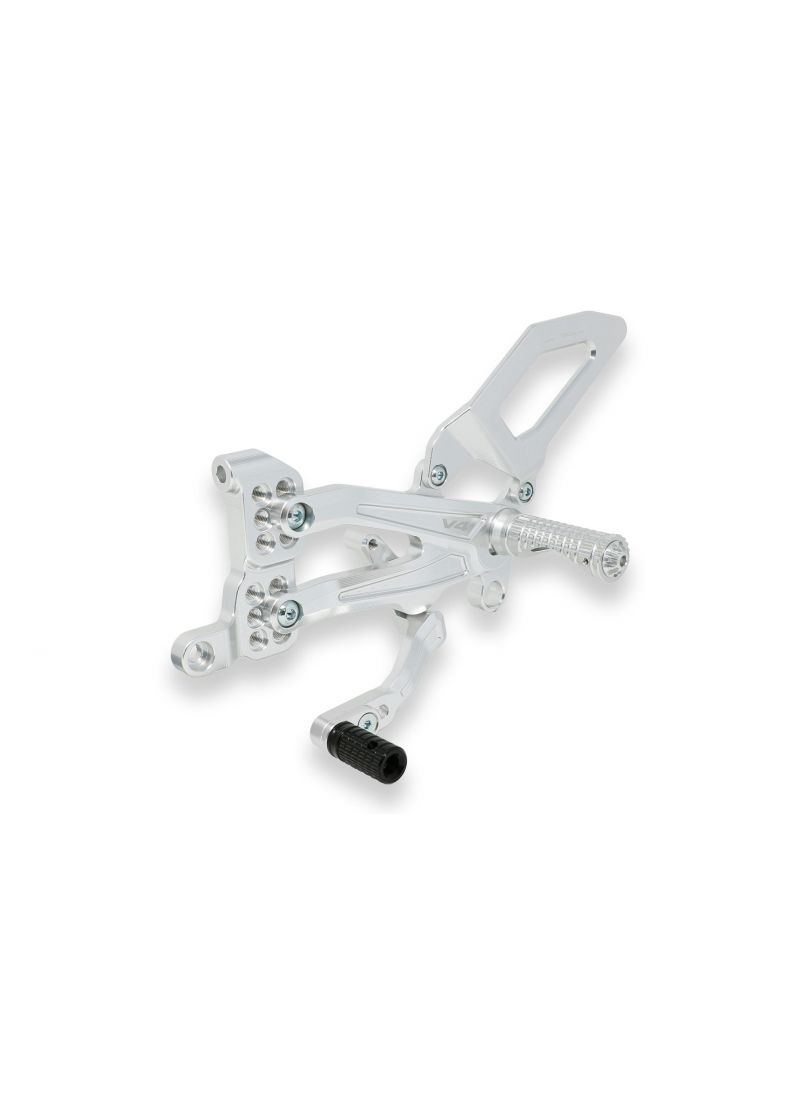 Adjustable rear set RPS EASY for Ducati Panigale V4 with road and reverse shift