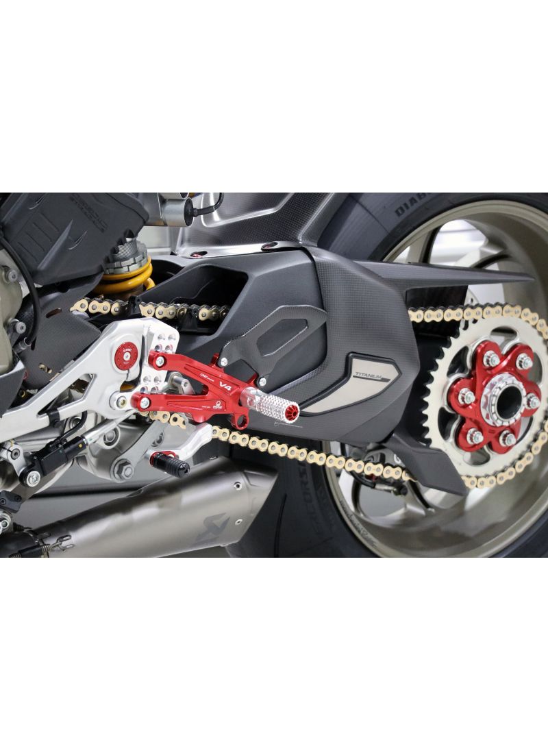 Adjustable rearsets with carbon Ducati Streetfighter V4 - Pramac Racing Limited Edition