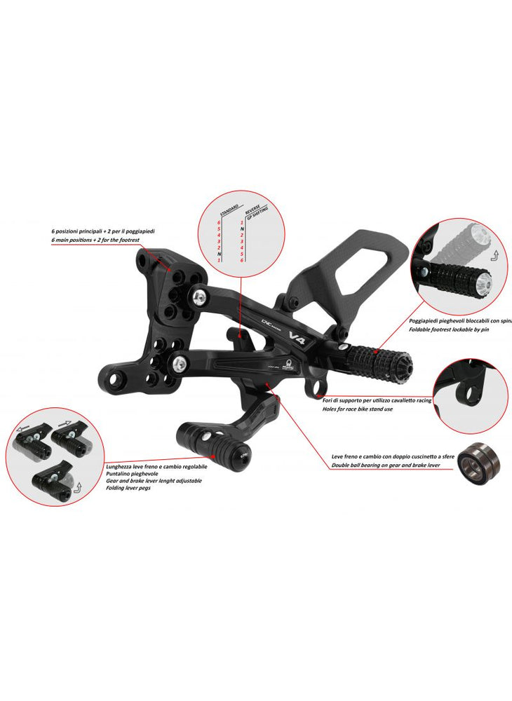 
                  
                    Adjustable rearsets with carbon Ducati Streetfighter V4 - Pramac Racing Limited Edition
                  
                