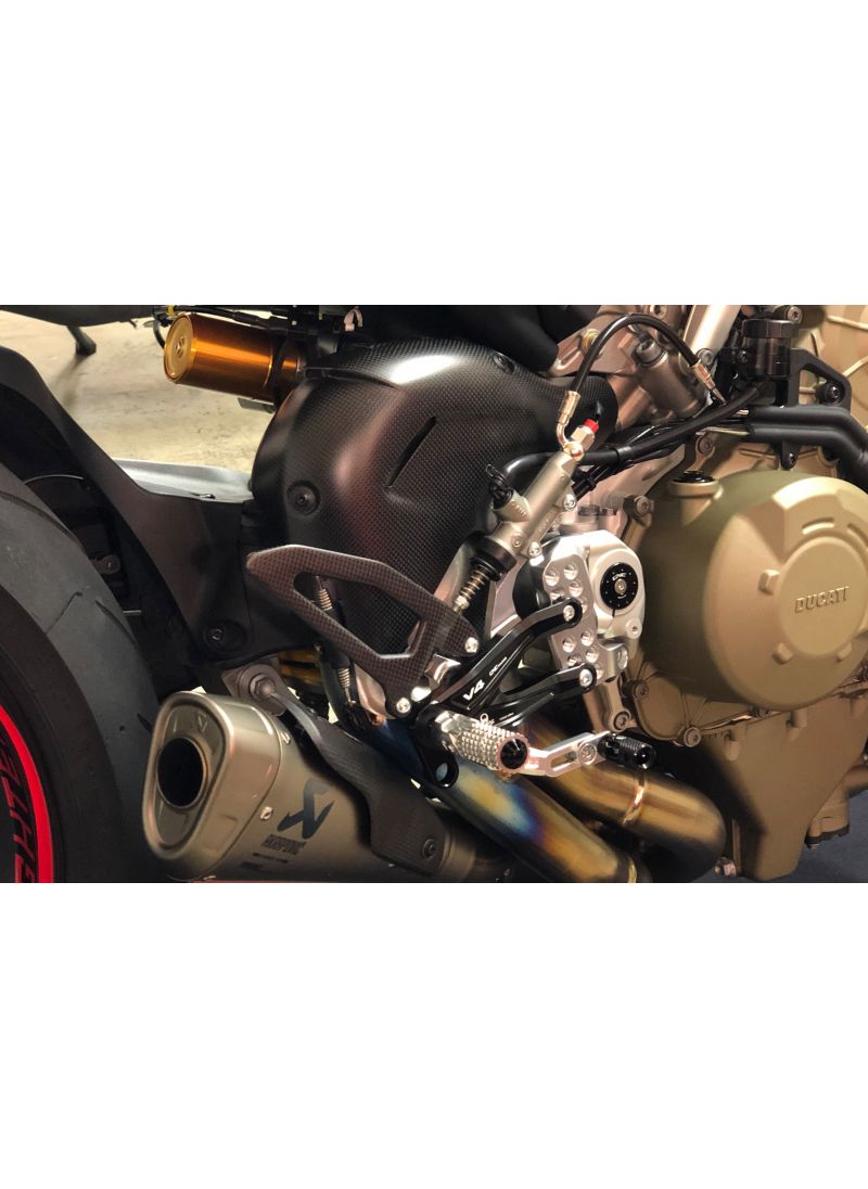 Adjustable rearsets with carbon Ducati Streetfighter V4 - Pramac Racing Limited Edition