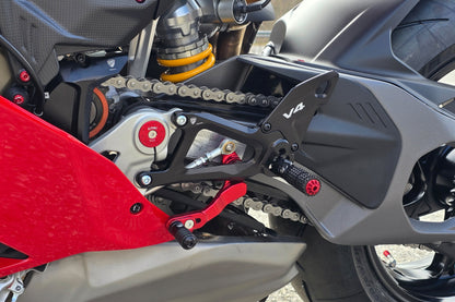 Adjustable rear sets RPS Ducati Panigale V4 Tricolore Italia (2025+)