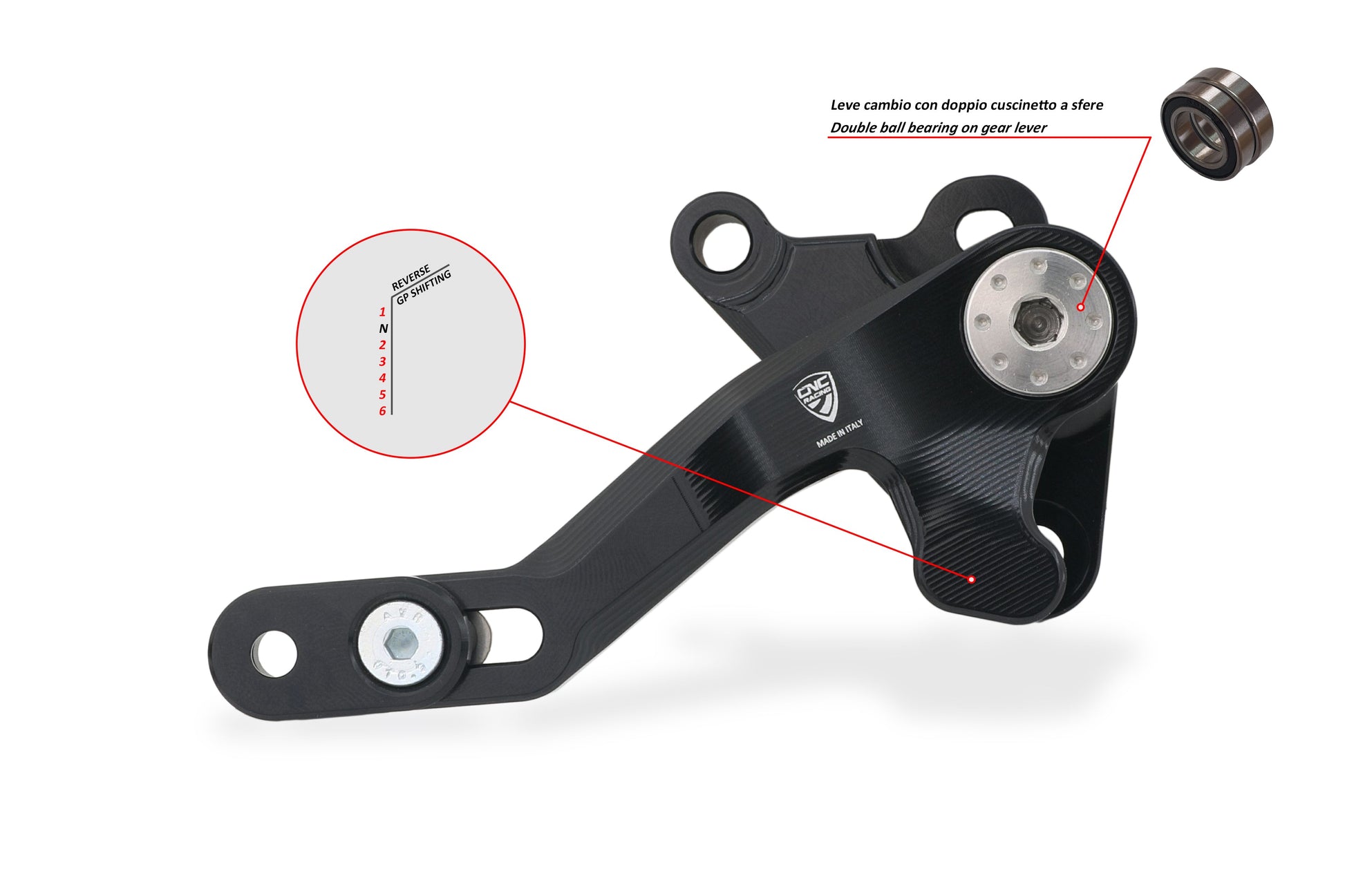 Reverse Shift (GP stijl) Schakelpedaal 'Slide' - Ducati Multistrada V4 S (2021-2024)
