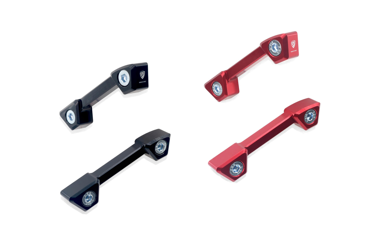 CNC Racing duosteun vervangers rood en zwart Panigale V2 Streetfighter V2