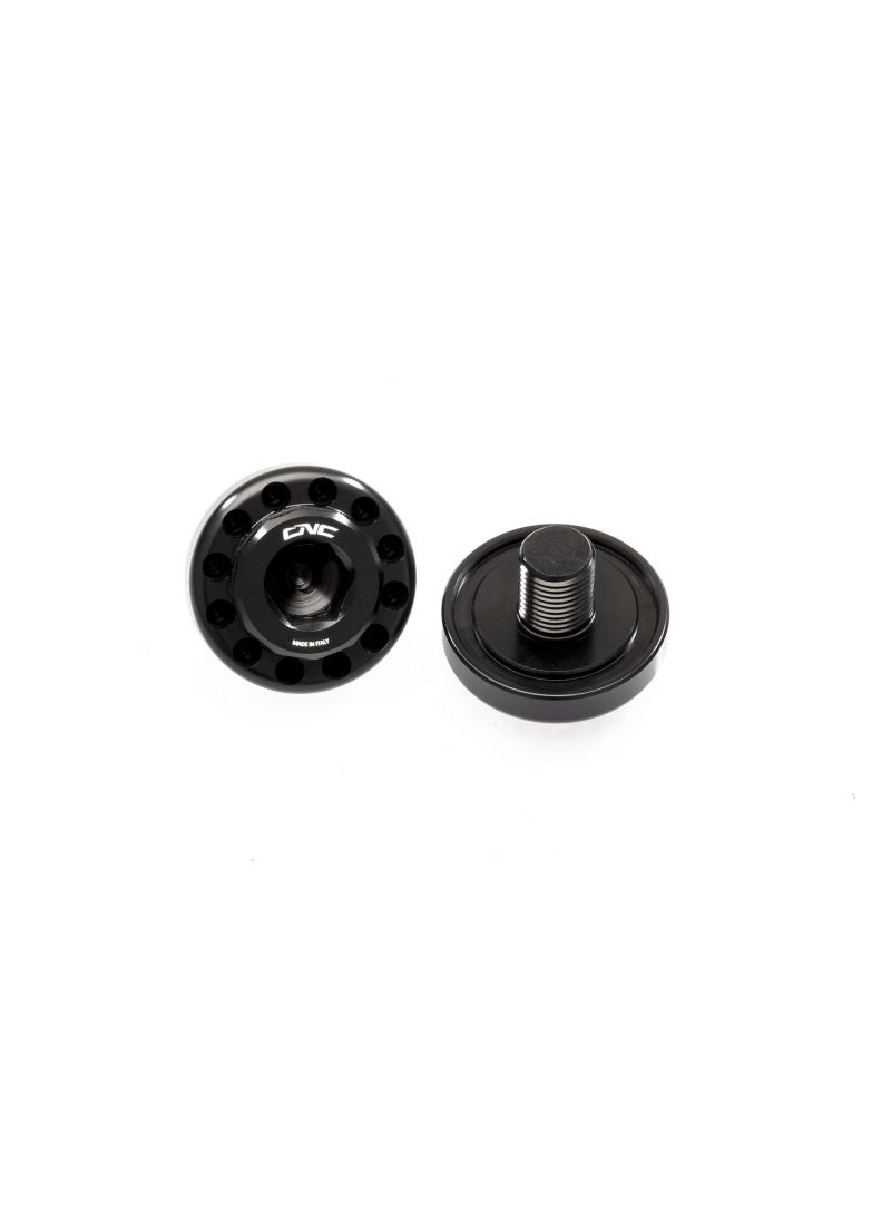 Central Bolt Kit Black (2 pcs.) for original Ducati rearsets