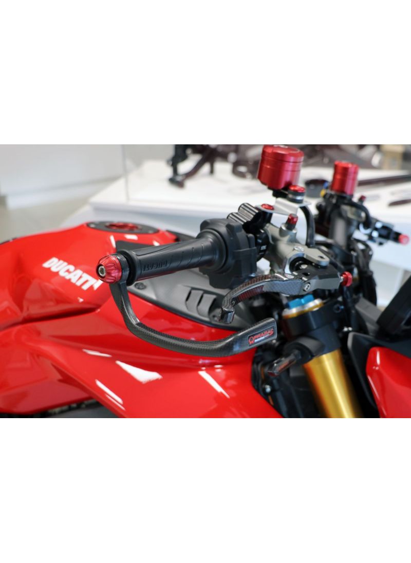Carbon brake lever protector Pramac Racing Edition - CNC Racing Ducati Hypermotard 1100 EVO (2010-2012)
