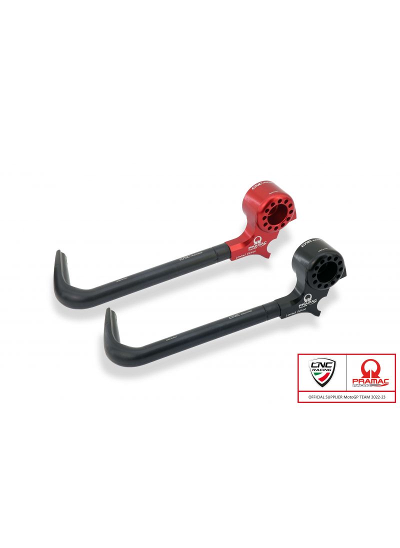 Clutch Lever Guard with Bar-End Mirror Fitting - Pramac Racing Limited Edition Ducati Hypermotard 1100S (2007-2009)