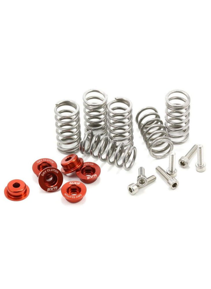 Dry clutch kit with red 4mm retainers, springs, bearing and bolts