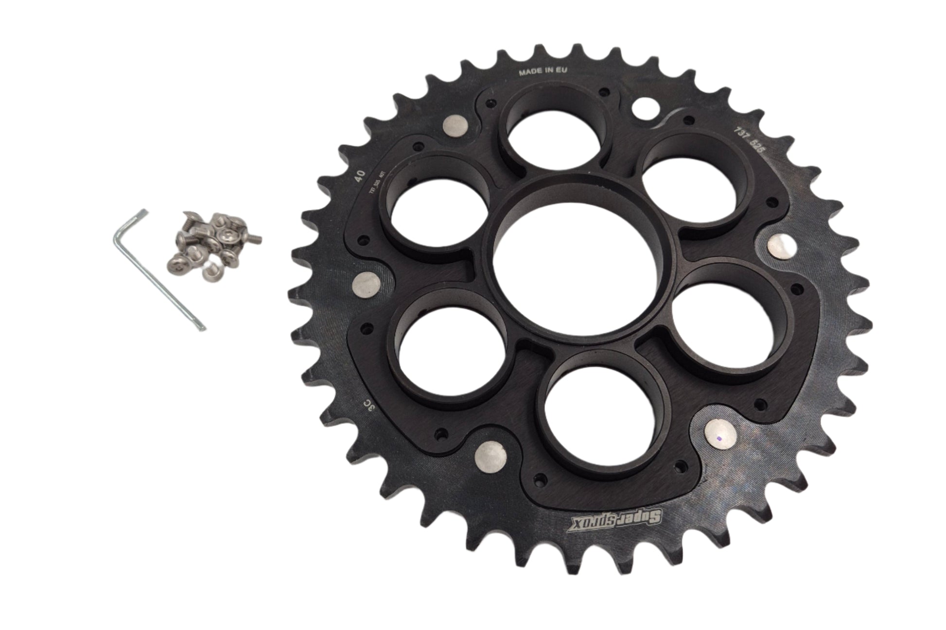 SuperSprox Stealth Ducati achtertandwiel RSA-755_525_40:BLK