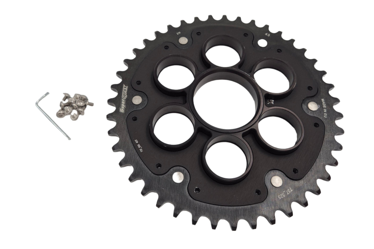 SuperSprox Stealth Ducati achtertandwiel RSA-755_525_43:BLK