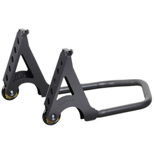 Verstevigde paddockstand met wielen en L-haken
