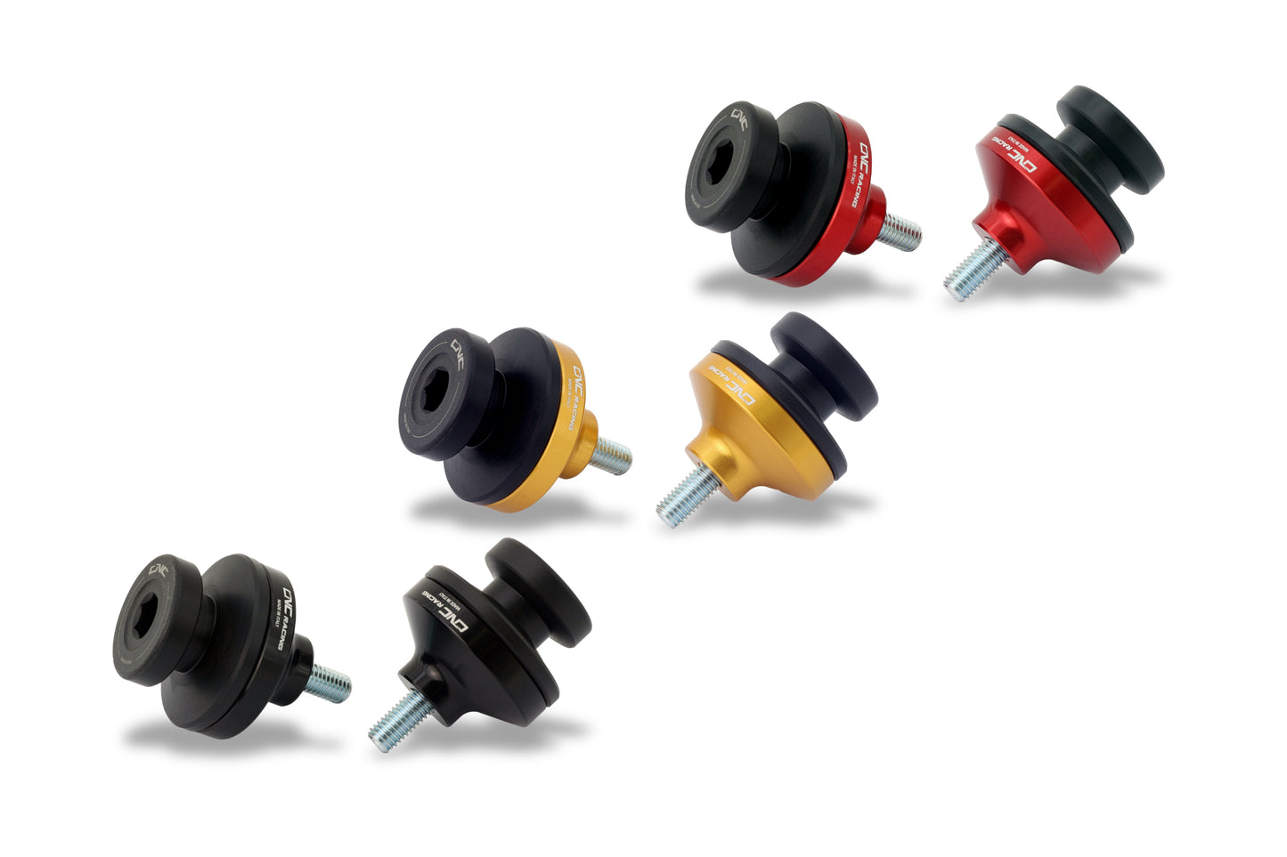 GeGShop.nl CNC Racing achterbrug paddockstand bobbins Ducati Multistrada beschikbare kleuren zwart rood goud