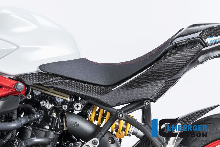 Underseat Side Panel Left Gloss Carbon - Ducati Supersport 950 (2021+)