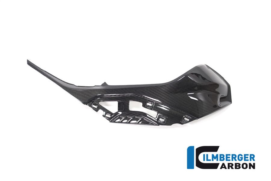 Tank side panel right with attachments for colored OEM panels glossy carbon M1000RR 2023+ BMW M 1000 RR (2023+)