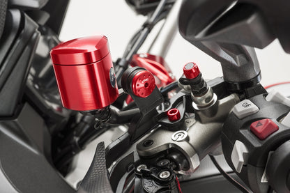 Rem-Koppelingsvloeistof Reservoir 12ml - Rebel BMW R 1200 RS 2015-2018 Rood gemonteerd met 25ml reservoir