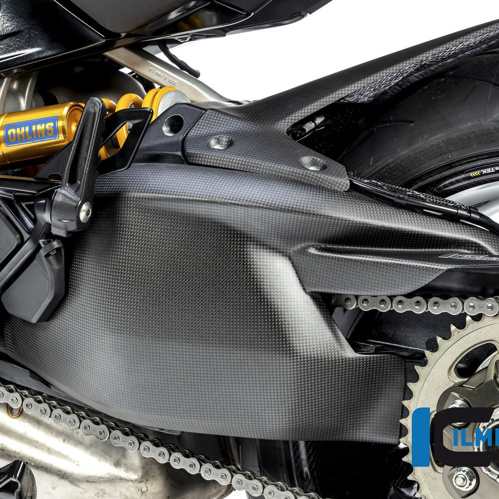 Swingarmcover with upper chain guard matt Diavel 1260 2019+