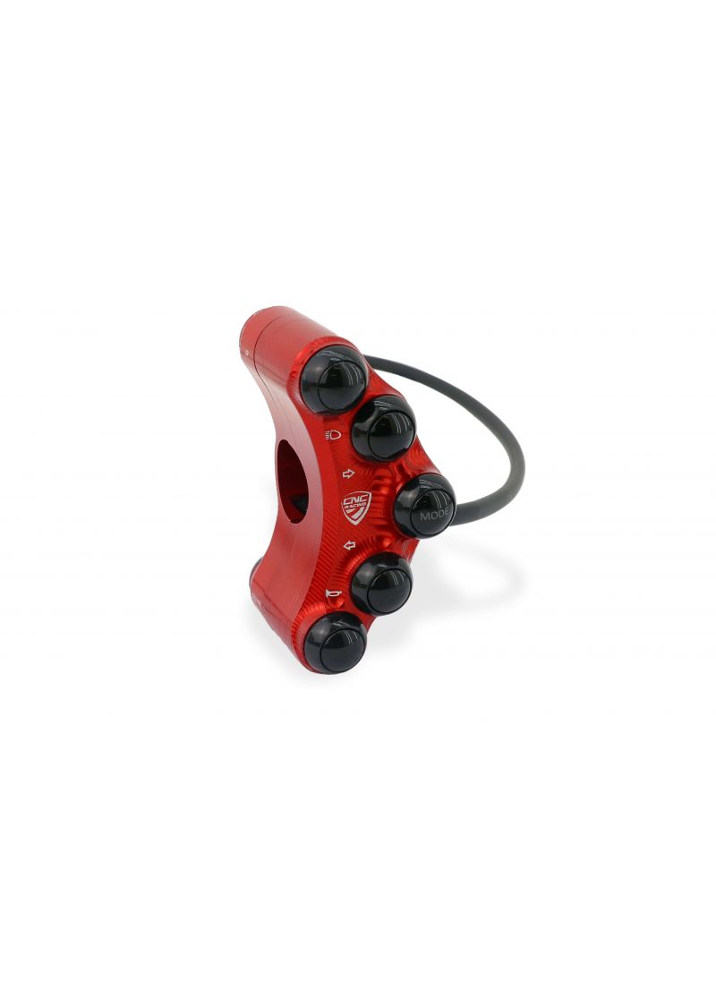 Left Handlebar Switch kit - Street use - Red Version Ducati Hypermotard 1100S (2007-2009)