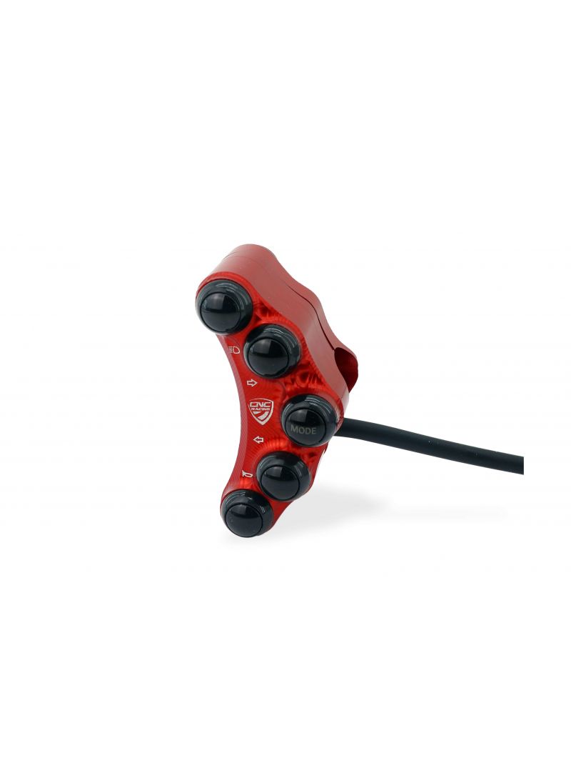 Left Handlebar Switch kit - Street use - Red Version Ducati Hypermotard 1100S (2007-2009)
