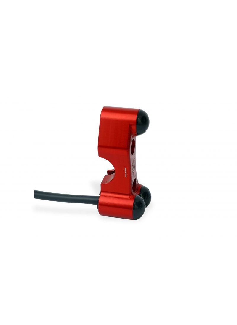 Right Handlebar Switch - OEM and RCS Brembo Brake Master Cylinder - Red Version Ducati Hypermotard 1100S (2007-2009)
