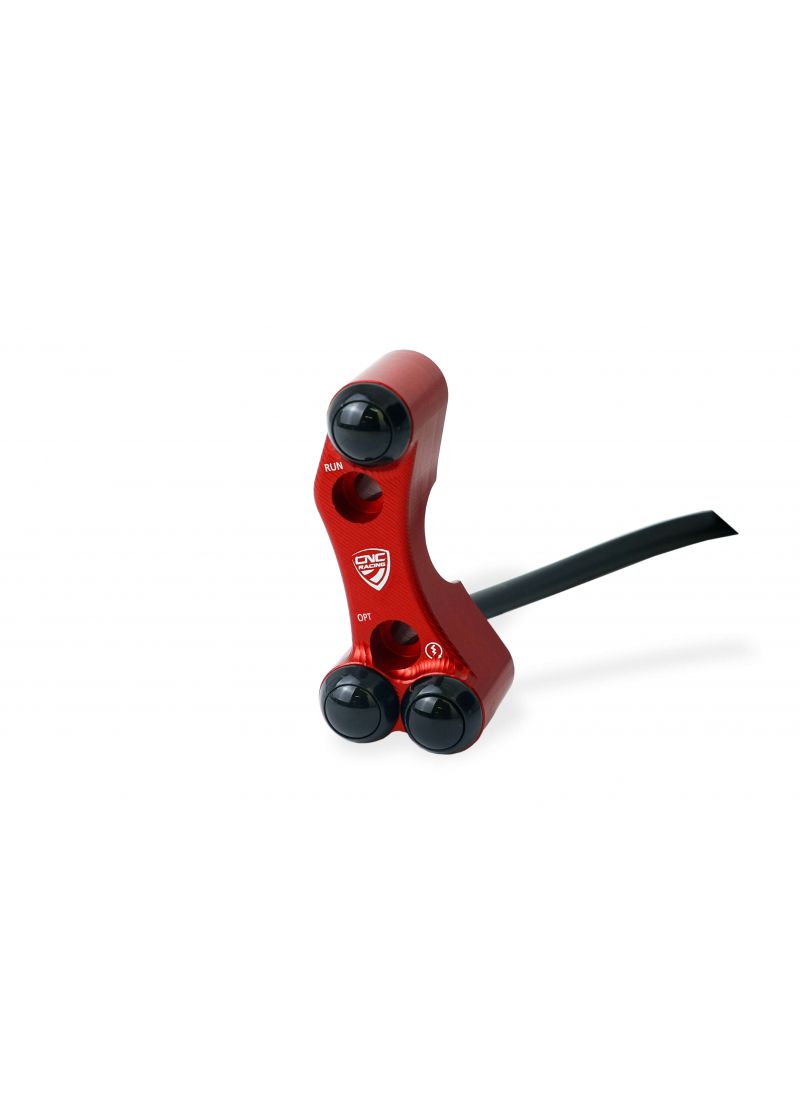 Right Handlebar Switch - OEM and RCS Brembo Brake Master Cylinder - Red Version Ducati Hypermotard 1100S (2007-2009)