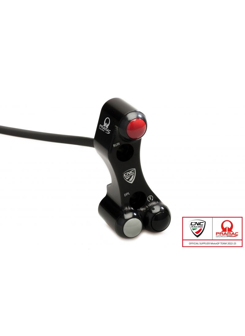 Right handlebar switch Ducati Panigale V4 / V4S 2018+ - OEM and RCS Brembo brake master cylinder - Pramac Racing