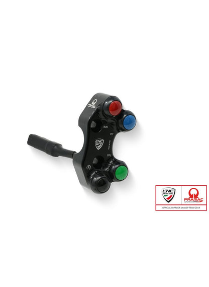 CNC Right Manillar Switch Panigale V4R - Brembo Billet CNC y Cilindro maestro de freno forjado - PRAMAC Edición limitada Ducati Panigale V4 R (2021+)