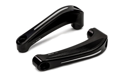 CNC Racing valblokset aluminium bicolore zwart-zilver - Ducati Diavel 1260 (2019-2022)