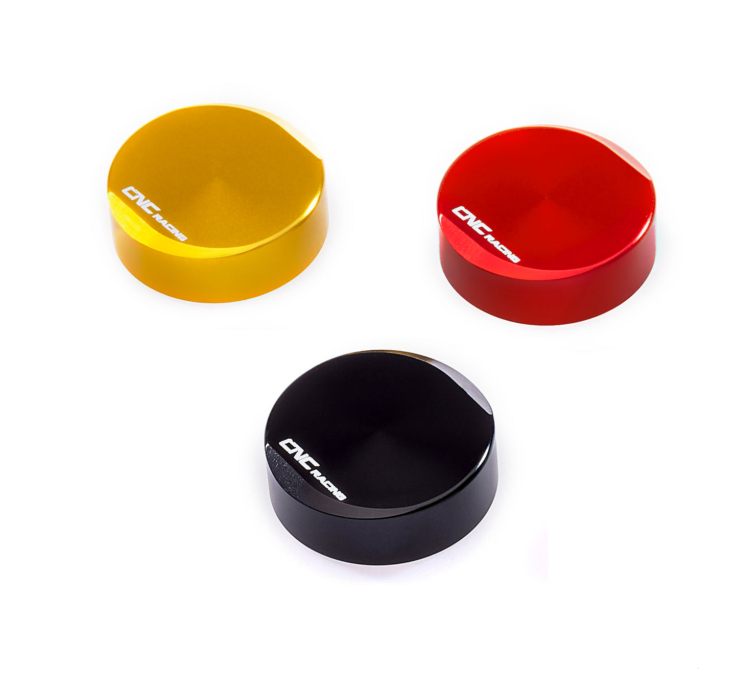 CNC Racing TF505B achterrem koppelingsvloeistof reservoir deksel kleuren zwart rood goud