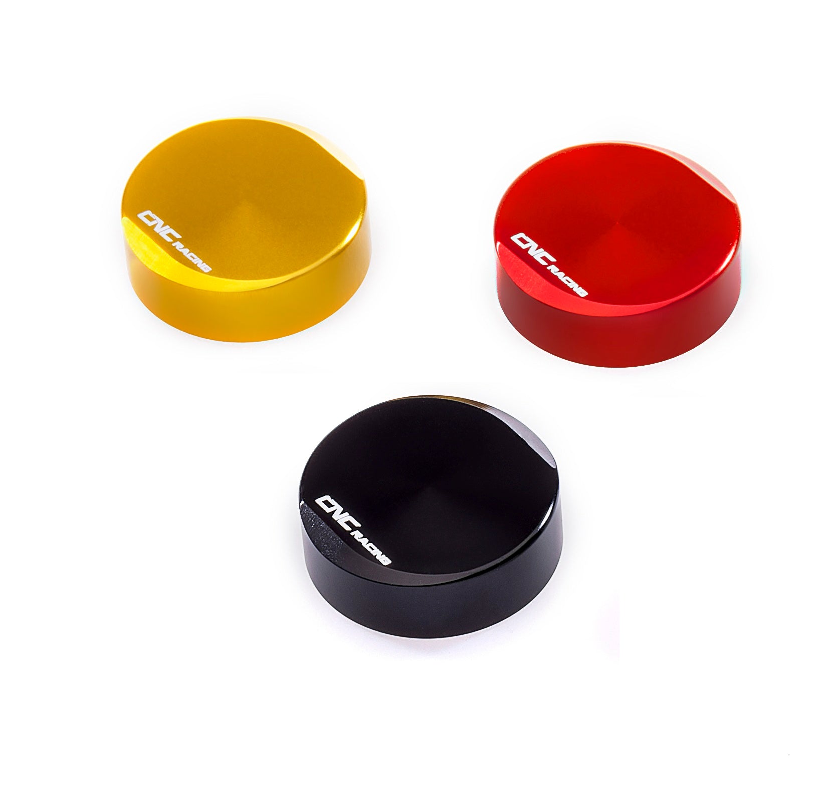 CNC Racing TF505B achterrem koppelingsvloeistof reservoir deksel kleuren zwart rood goud