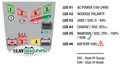 Optate Lithium 4S 0.8A Batería de litio cargador