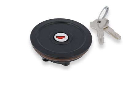 Kern met slot voor CNC Racing tankdop - Aprilia RSV1000 (2006-2010) zwart
