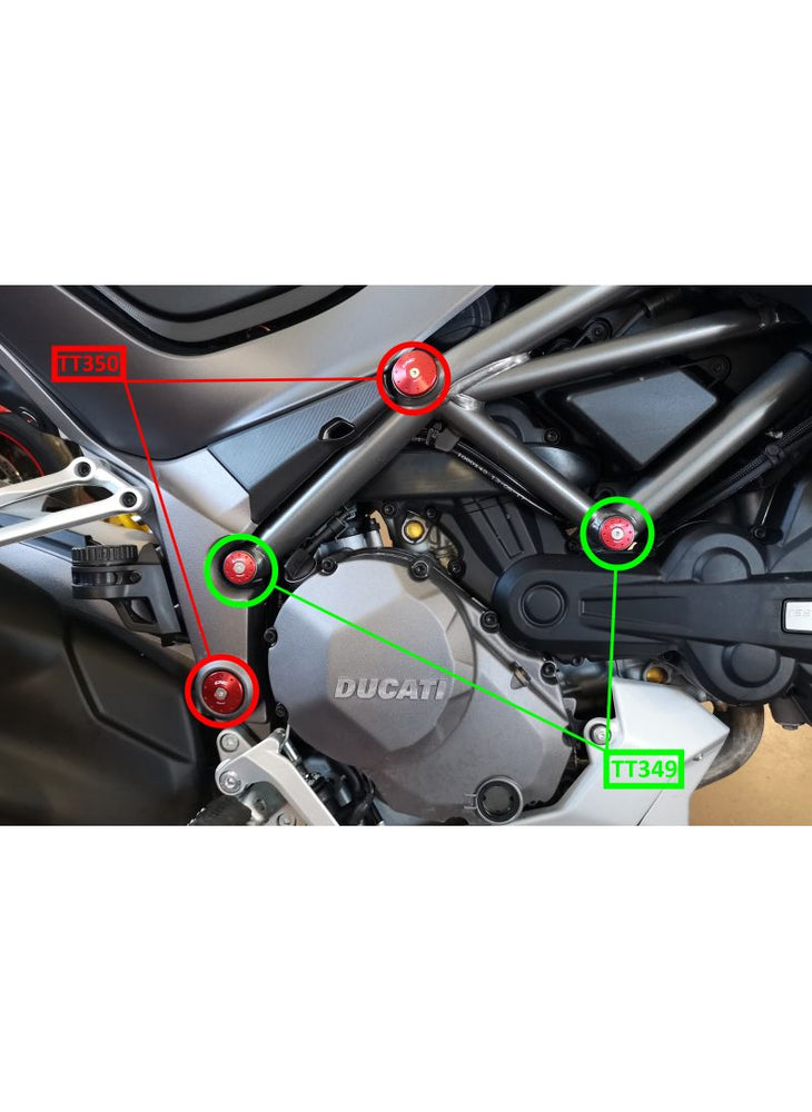 
                  
                    Frame Caps Kit Ducati Multistrada 1260 - for smaller holes
                  
                