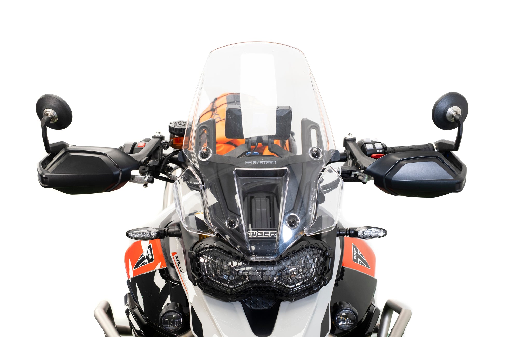 Bar-End Spiegels (Retro) Evotech Handguard - Triumph Tiger 900 GT Aragon Edition (2023)