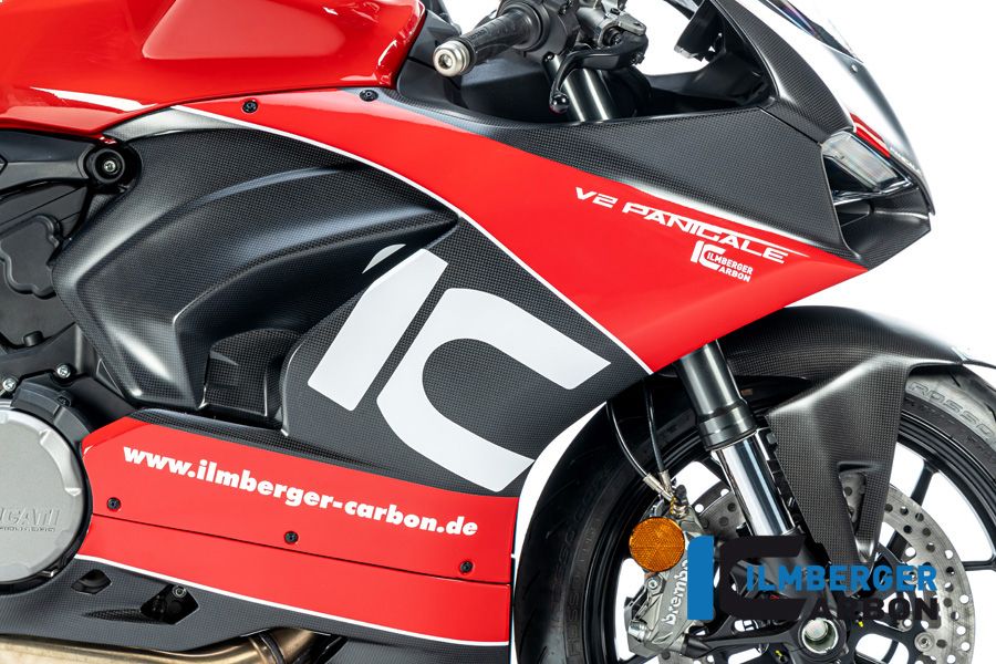 Panel lateral de carenado Lado derecho Matt Carbon Ducati Panigale V2 Bayliss 1er Campeón 20 aniversario (2022-2024)