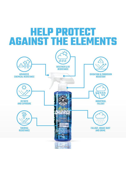 Chemical Guys - Hydrocharge High-Glos Hydrophobic SiO2 Ceramic Spray Coating - 473ml