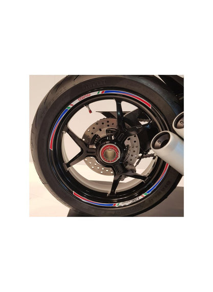 Rimstripe velgsticker set - 17 inch velgen - Pramac Limited Edition Kawasaki Z900 (2025+)