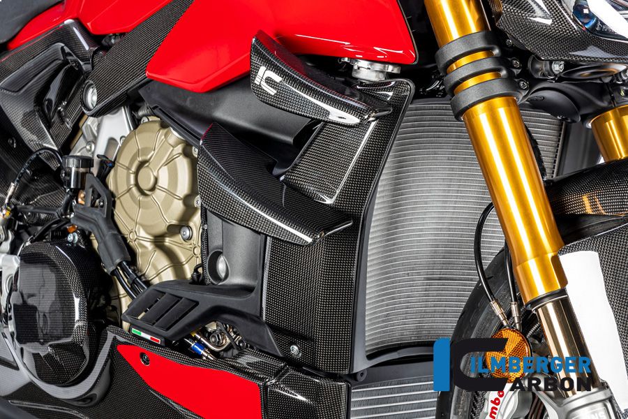 COUVERTURE DU RADIATEUR côté droit Carbon Ducati Streetfighter V4S (2023+)