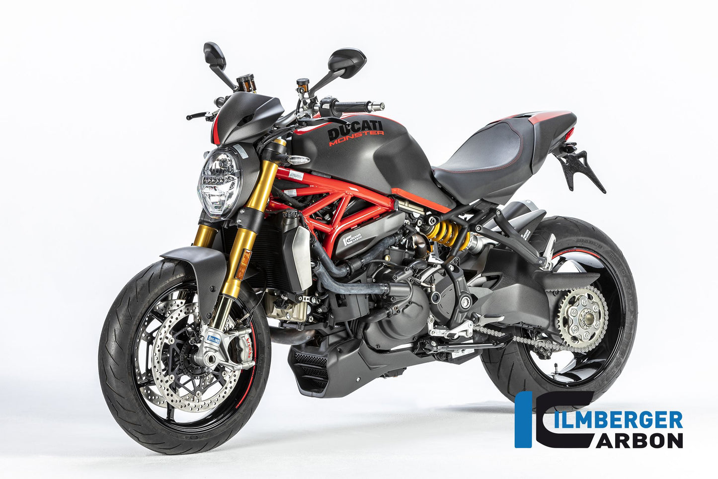 Guardia de agua de agua Matt Carbon - Ducati Monster 1200 (2017-2021)