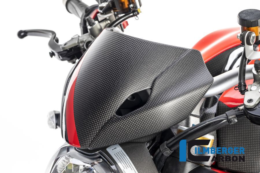 Windshield incl holder matt carbon - Ducati Monster 1200S (2017-2021)