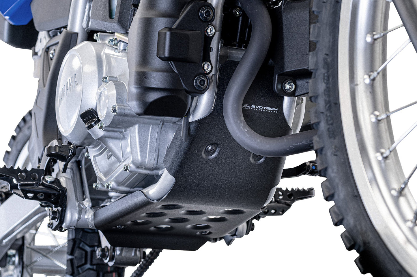 Carterbeschermer Skid Plate Evotech Performance Yamaha WR125R 2026+ onderaanzicht